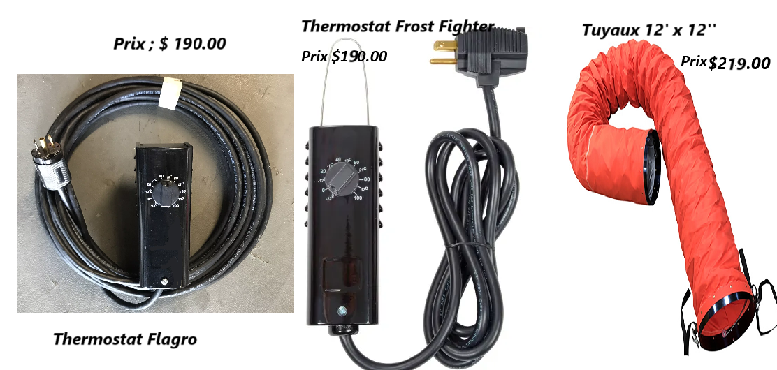 Thermostat pour heater Flagro ou Frost Fighter Thermostat pour heater Flagro ou Frost Fighter