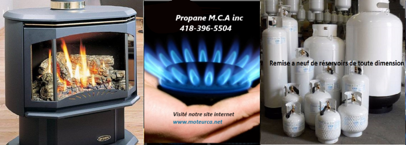 Vente,  installation, rparation  appareil au gaz propane ,rsidentiel, commercial et industriel en Gaspsie sud . Info Magasin Moteur c.a inc 418 396 5504